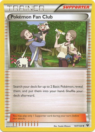 Pokémon Fan Club 107/124 Uncommon - Pokemon XY Fates Collide Card