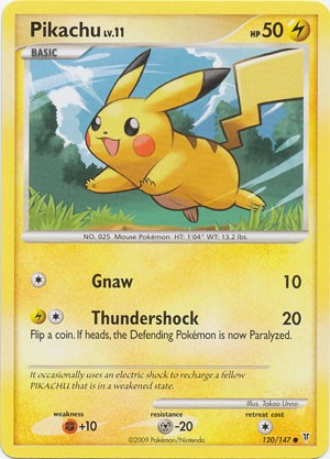 Pokemon Supreme Victors Common Card - Pikachu 120/147