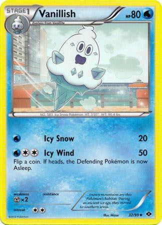 Pokemon Next Destinies Uncommon Card - Vanillish 32/99