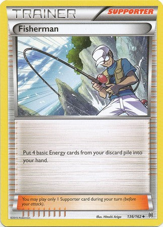Fisherman 136/162 Uncommon - Pokemon XY Break Through Card