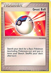 Pokemon EX Power Keepers Uncommon Card - Great Ball 77/108