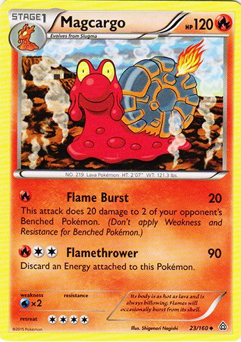 Magcargo 23/160 - Uncommon Pokemon XY Primal Clash Card