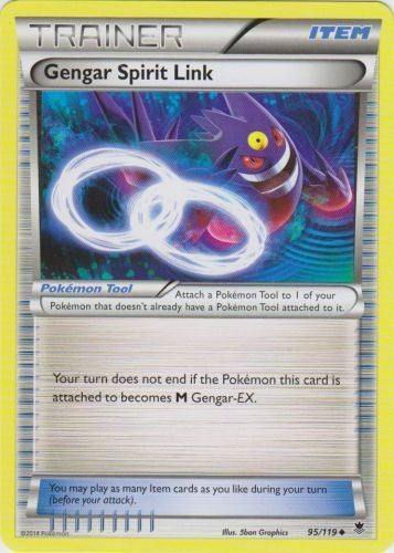 Gengar Spirit Link 95/119 - Trainer Pokemon XY Phantom Forces Card