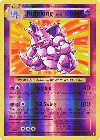Nidoking 45/108 - Reverse Pokemon XY Evolutions Single Card