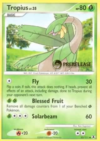 Pokemon Pre-Release Uncommon Promo Card - Tropius 52/111
