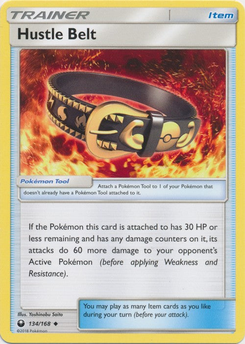 Hustle Belt 134/168 Uncommon - Celestial Storm SM7 Pokemon Card