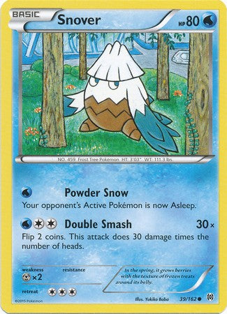 Snover 39/162 Common - Pokemon XY Break Through Card