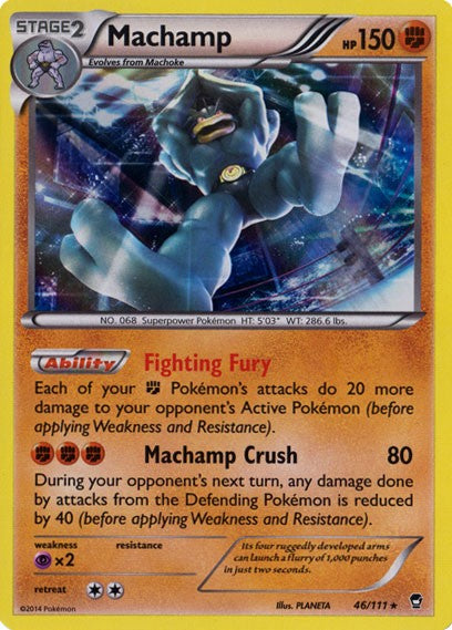 Machamp 46/111 - Pokemon XY Furious Fists Holo Rare Card