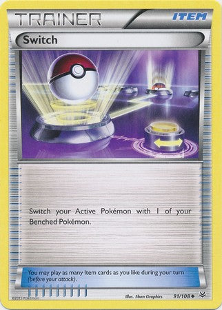 Switch 91/108 Uncommon - Pokemon XY Roaring Skies Card