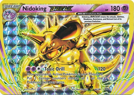 Nidoking 46/108 Break Rare - Pokemon XY Evolutions Single Card
