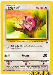 Pokemon Base Set 2 Common Card - Jigglypuff 77/130