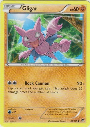 Gligar 46/119 - Common Pokemon XY Phantom Forces Card