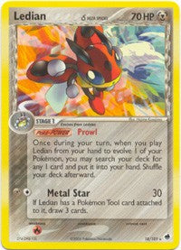 Pokemon EX Dragon Frontiers - Ledian Card