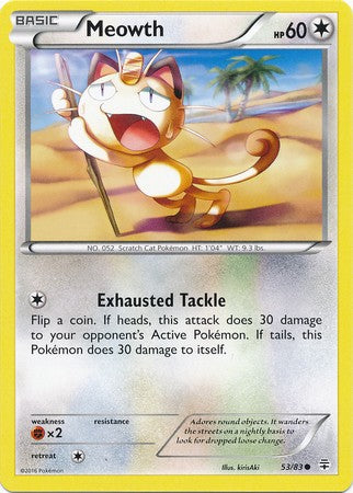 Meowth 53/83 Common - Pokemon Generations Card