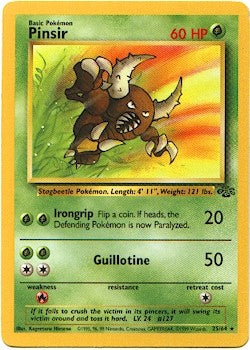 Pokemon Jungle Rare Card - Pinsir 25/64