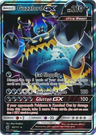 Guzzlord GX 63/111 Ultra Rare - Pokemon Crimson Invasion Card
