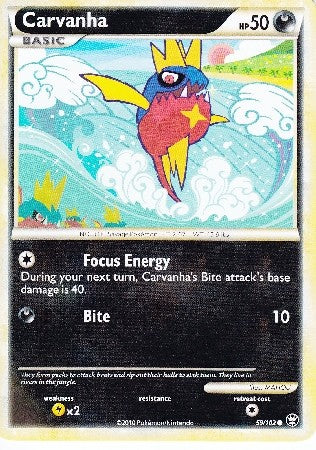 Pokemon Card HS Triumphant Carvanha Common 59/102