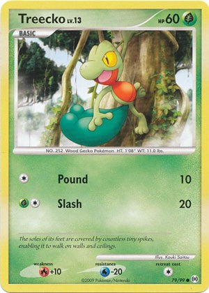 Pokemon Platinum Arceus Single Common Treecko 79/99