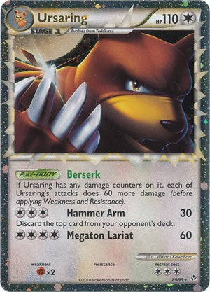 Pokemon Card HS Unleashed Single Card Holo Ursaring Prime 89/95
