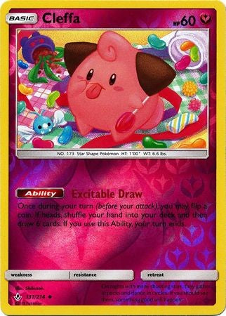 Cleffa - 131/214 -Sun & Moon: Unbroken Bonds Uncommon Reverse Holo