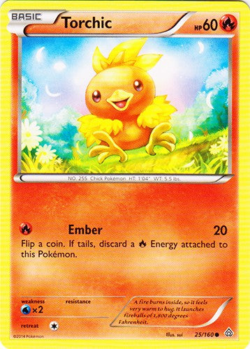Torchic 25/160 - Common Pokemon XY Primal Clash Card