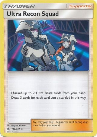Ultra Recon Squad 114/131 Uncommon - Pokemon Sun & Moon Forbidden Light Card
