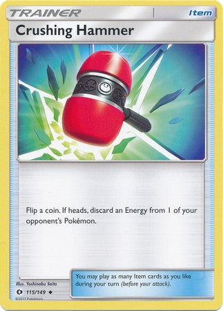 Crushing Hammer 115/149 Uncommon - Pokemon Sun & Moon Base Set Single Card