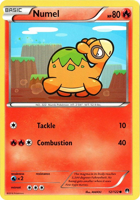 Numel 12/122 Common - Pokemon XY Breakpoint Card