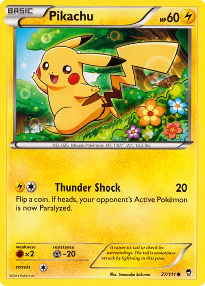 Pikachu 27/111 - Pokemon XY Furious Fists Card