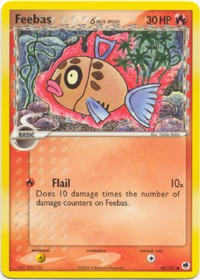 Pokemon EX Dragon Frontiers - Feebas Card