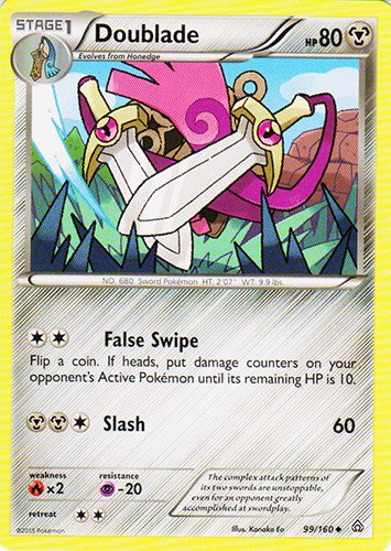 Doublade 99/160 - Uncommon Pokemon XY Primal Clash Card