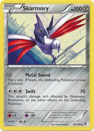 Skarmory 96/149 - Pokemon Boundaries Crossed Uncommon Card