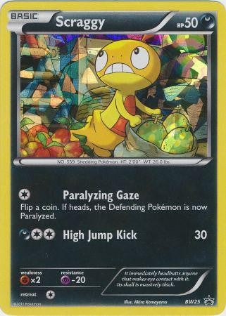 Scraggy BW25 - Pokemon Black & White Holo Rare Promo Card